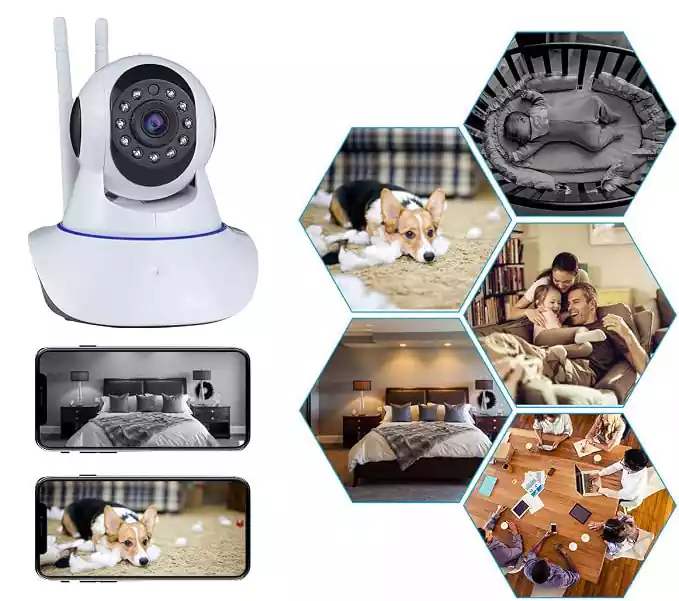 دوربین بیبی کم وایرلس چرخشی Babycam V380 Pro